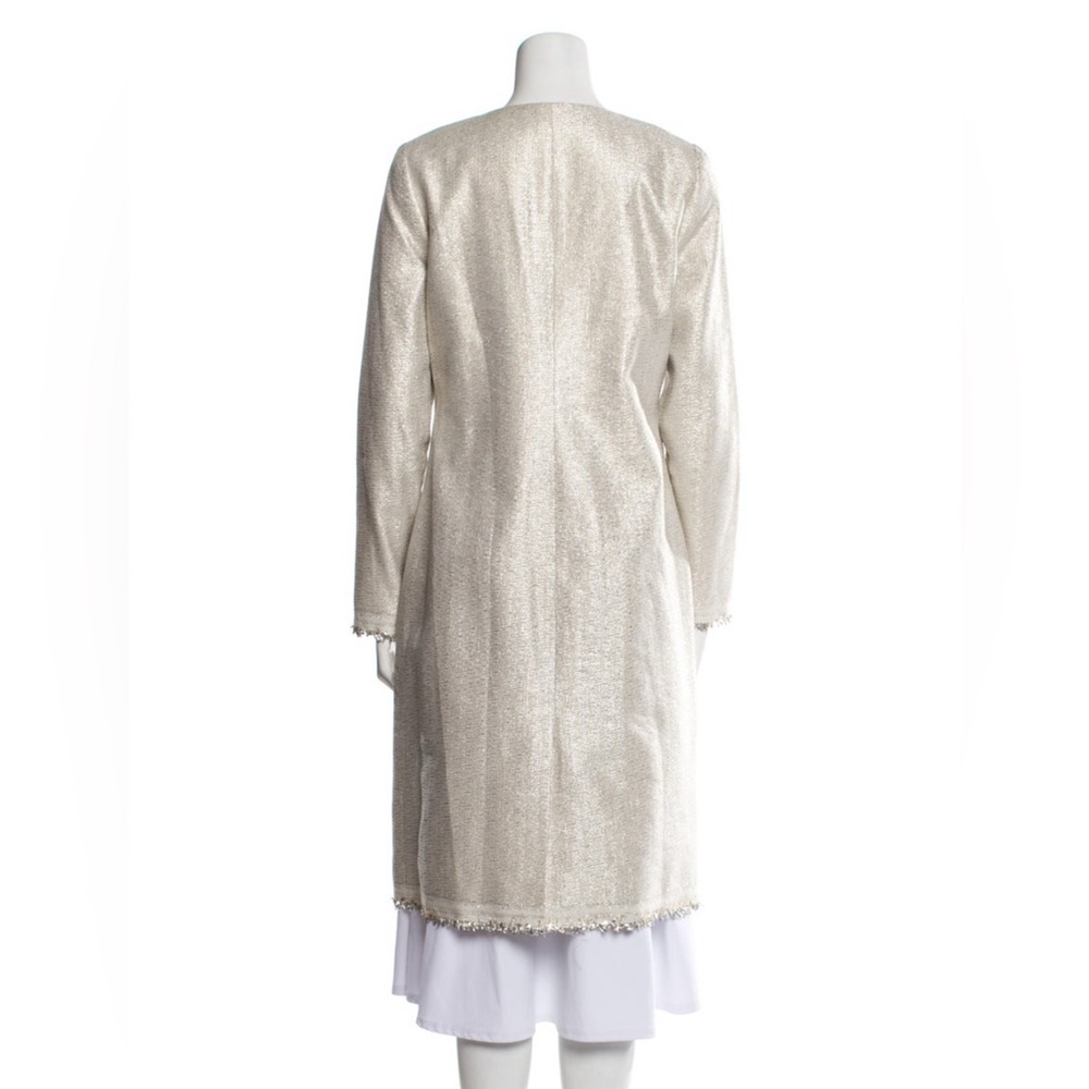 Lela Rose Faux Fur Coat View 3